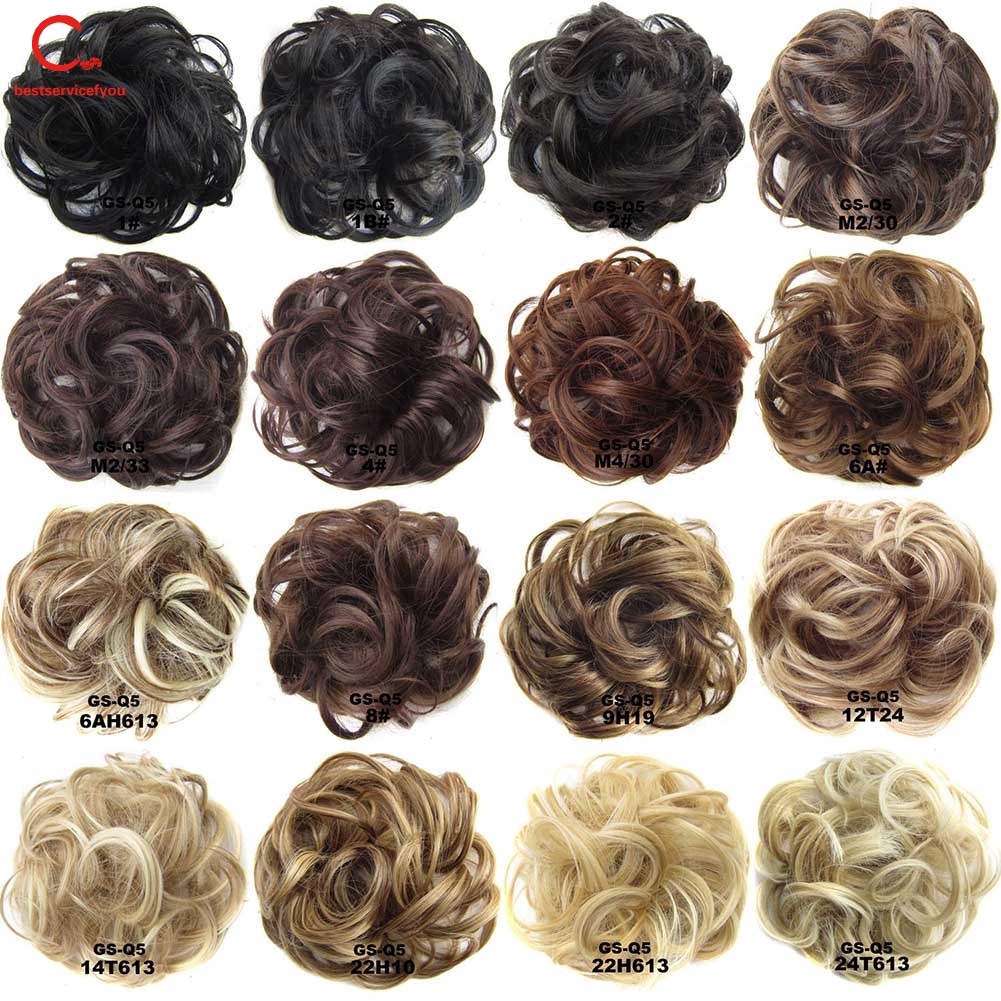 Bsfy Fashion Wig Hair Ring Curly Bride Makeup Bun Flow