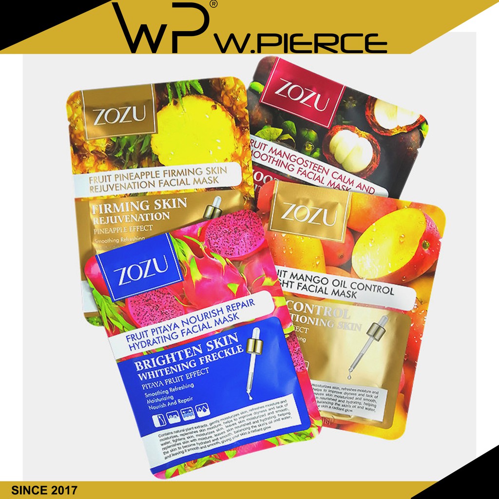 Zozu Fruit Facial Mask Skin Care Six Fruit Facial Mask Shea Butter Pineapple,Mangosteen,Mango