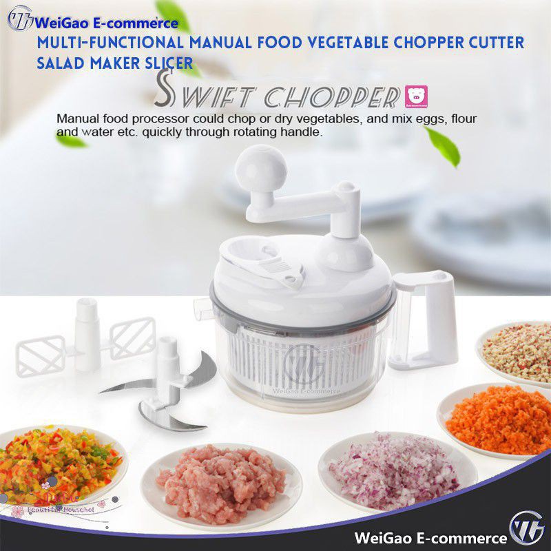 star_market Swift Chopper Manual Food Processor Salad for Kitchen