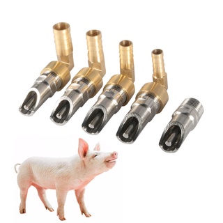 1PCS Thicken Stainless steel Piglet Water Tsui 1/2 Inch Pig Automatic Waterer Drinker Nipple Head Fa