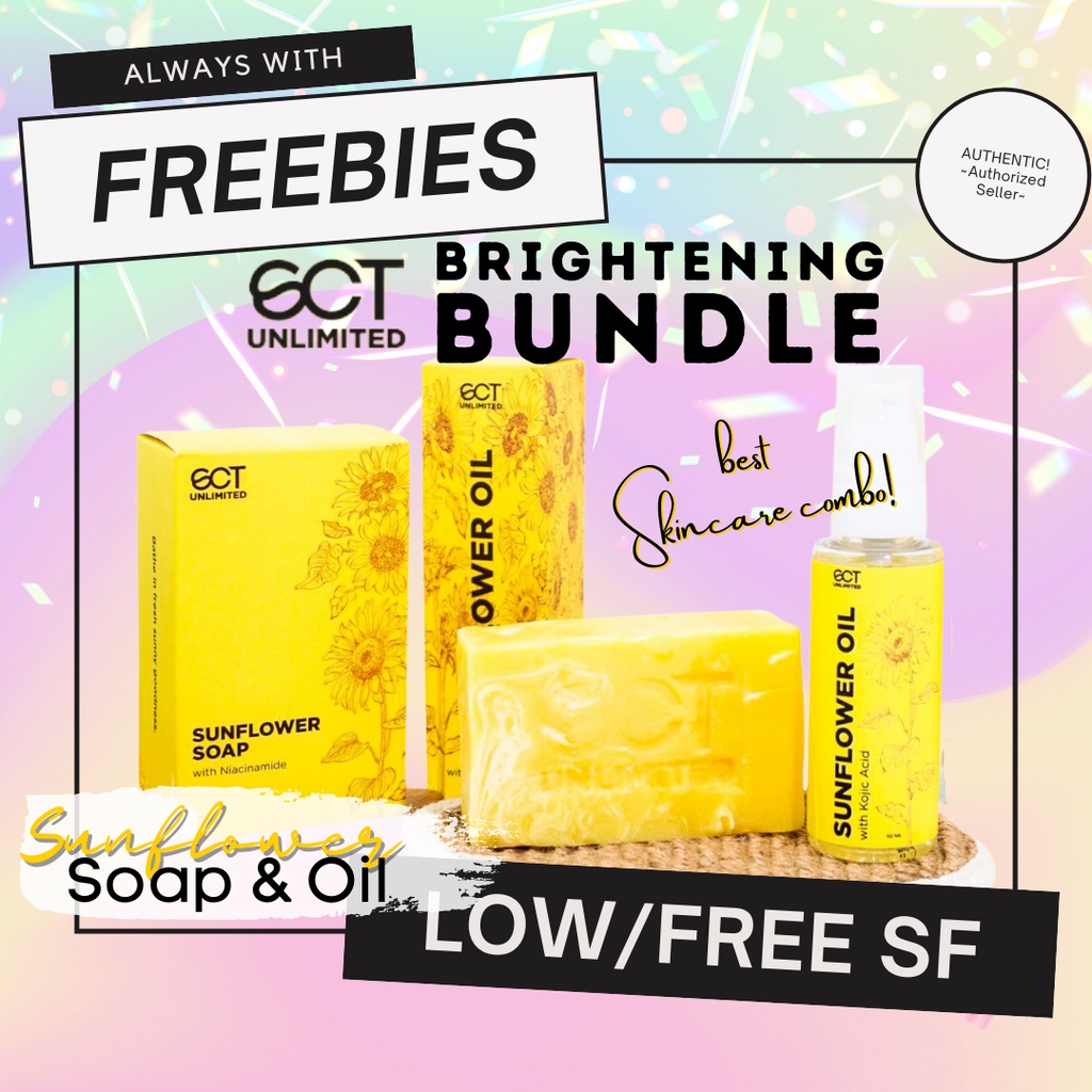 SCT Brightening Bundle Sunflower Combo (Sunflower Soap + Sunflower Oil