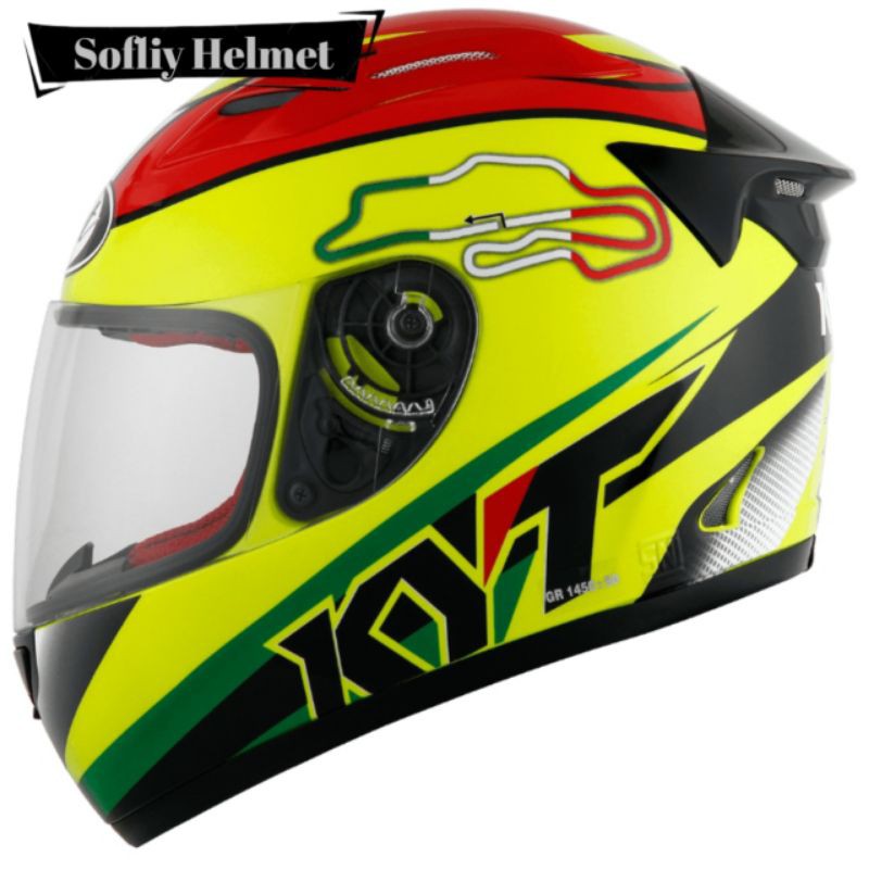 Kyt Rc7 Helmet Motif 15 Yellow Fluo Italy Kyt Helmet Rc 7 Seven Full Face Rc Shopee Philippines