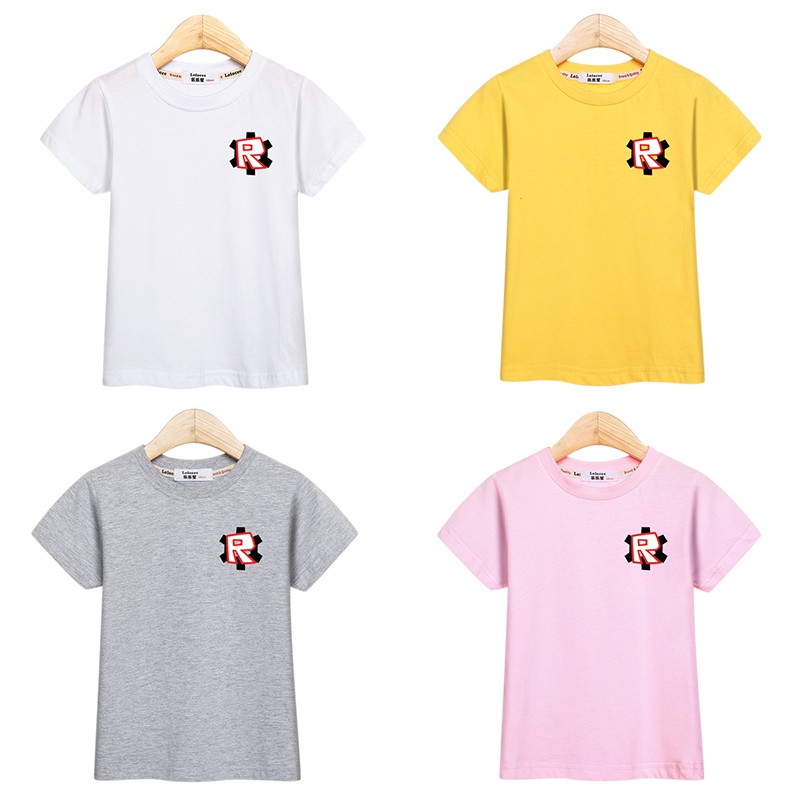 Boys Roblox Tees Shirt Summer Cotton Tops Kid Print Tshirt - opened jacket roblox