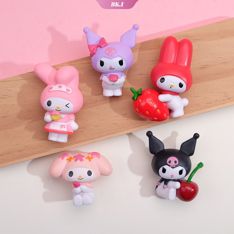 Fruit Series My Melody Kuromi Anime Figures A Set of 5 Cute Doll ...