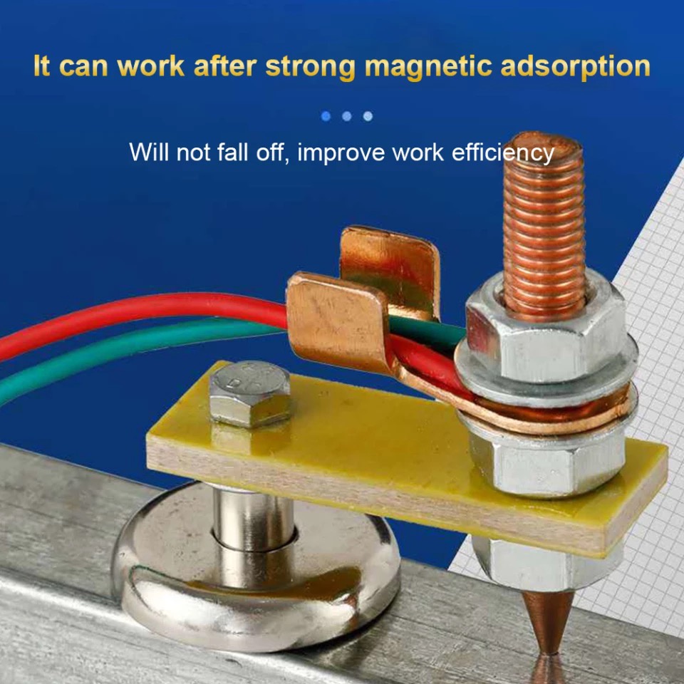 Metalworking Magnet Head Magnetic Ground Clamp Metal Plate Support Tool Accessories Grounding Device