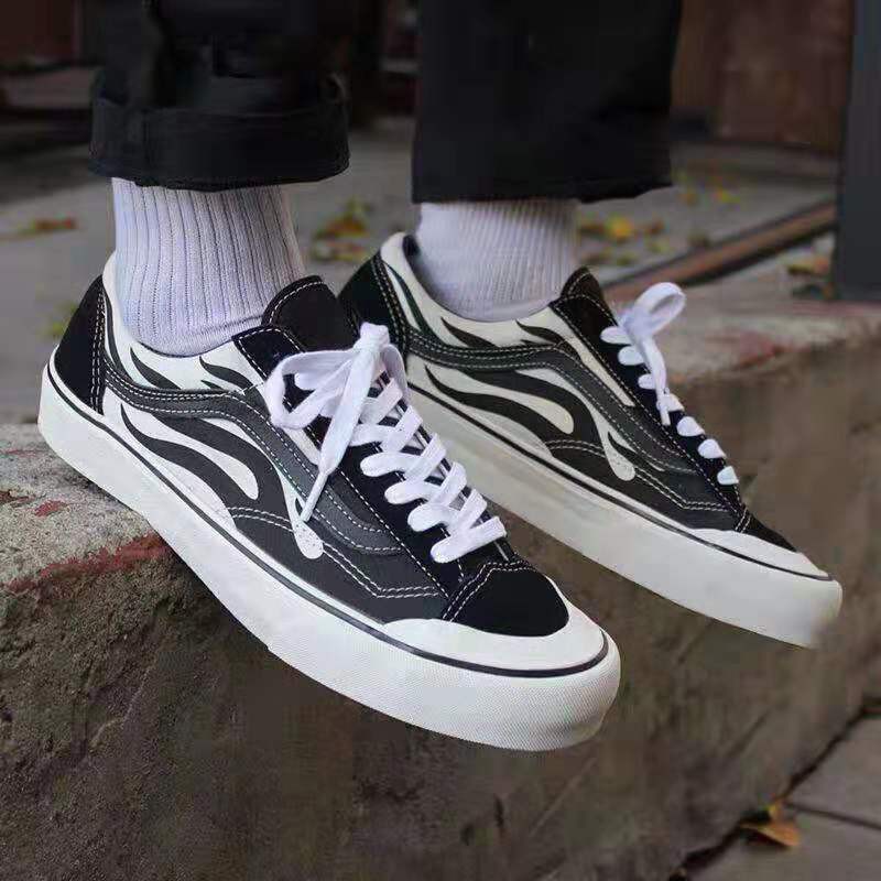 افترس تجول خطير vans flame style 36 