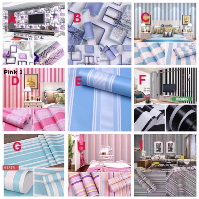 Wallpaper 45cmX10m wallpaper Shopee Philippines