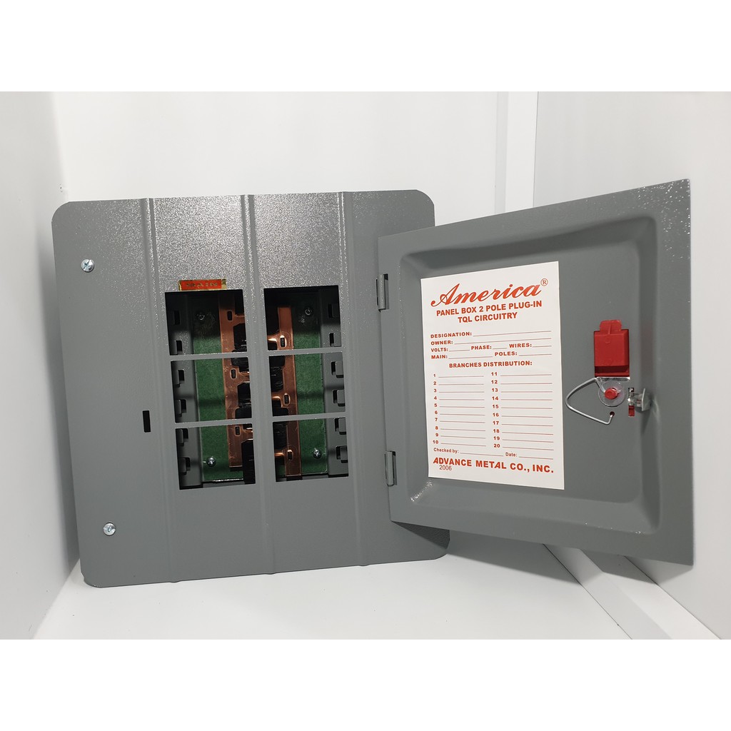 Panel Box 6 Holes 4 Branches Plug-in Original America Circuit Breaker ...