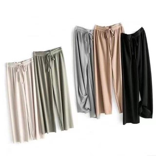 hqucloo-Womens Korean Style Oversized  Knit Cotton Silk Square Pants(FreeSize) #2