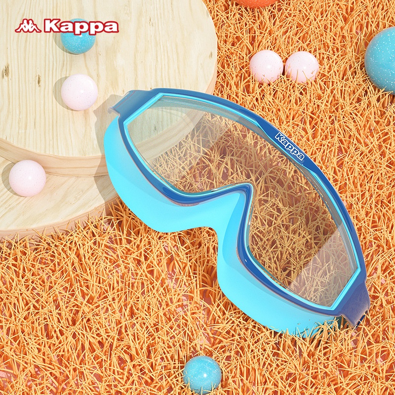 KAPPA Wide Frame Swim Goggles for Kids Clear/Mirrored Goggles Shopee