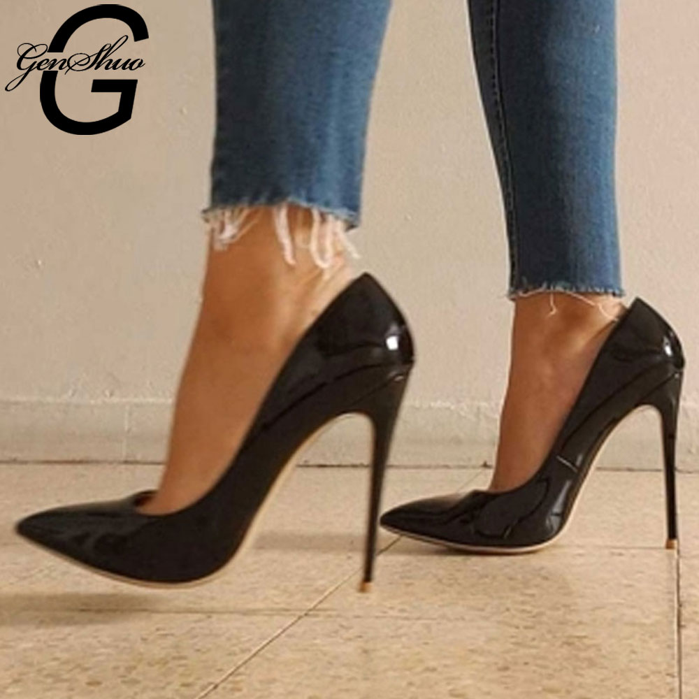 black pump heels