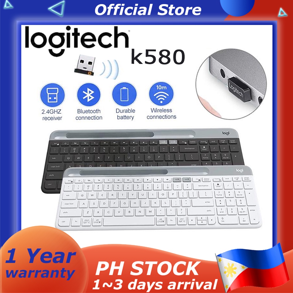 Logitech K580 Slim Multi-Device Wireless Keyboard for Chrome OS ...