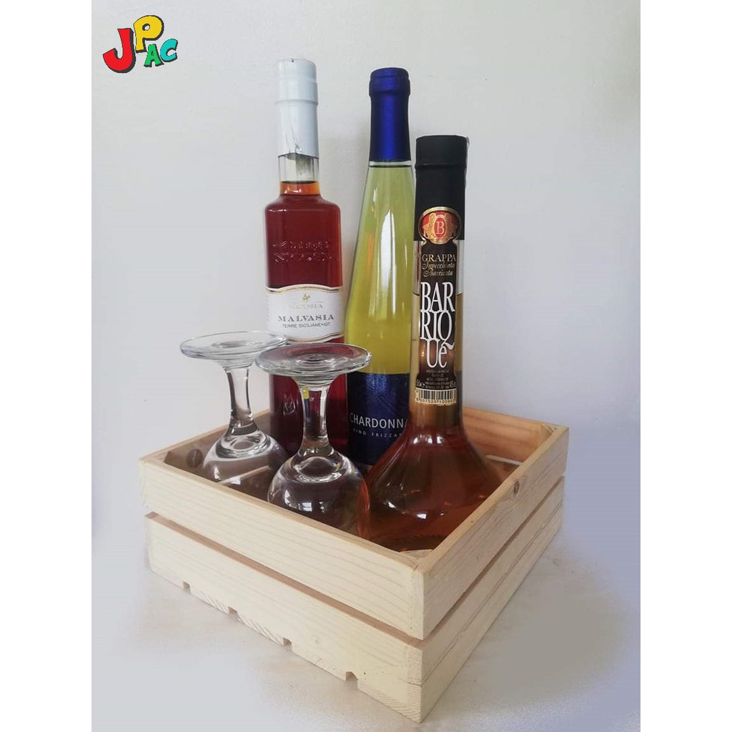 Wooden Crate Mini Storage Crate Organizer Shopee Philippines