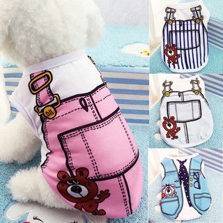 Demai Dog Vest Summer Pet Dog Clothes For Dogs Cat Vest Shirt Puppy Clothing For Dogs
