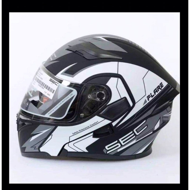 Sec windstorm v2 Flare full-face Modular Helmet (Free smoke spoiler ...