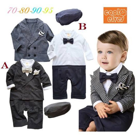 Baby Suit Romper 3pc Overall with Coat and Hat Shopee Philippines