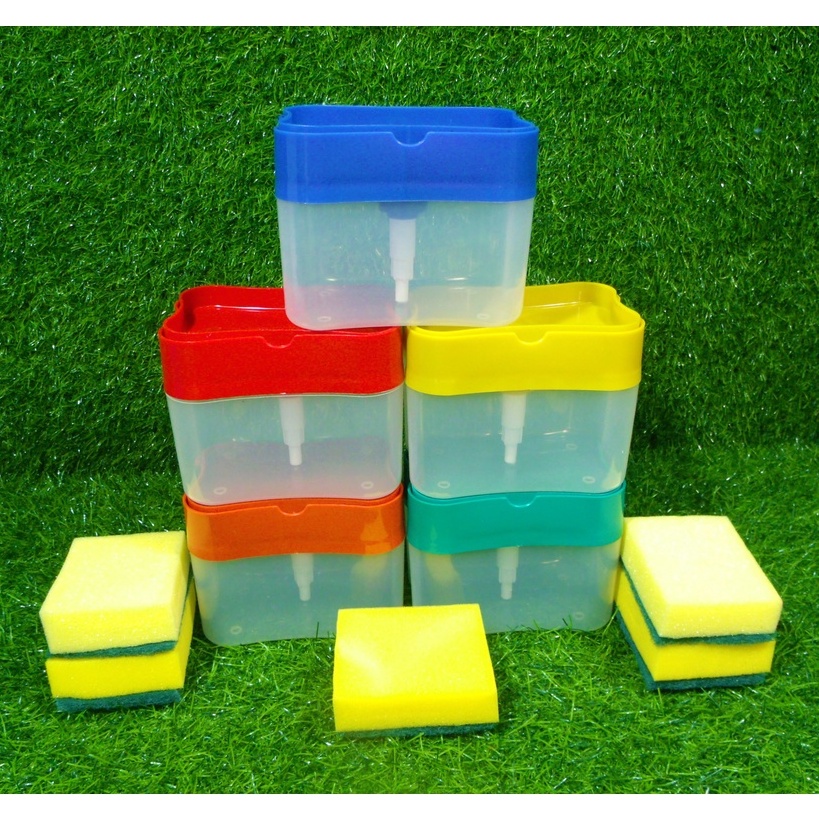 Soap pump & Sponge Caddy with sponge(Random) | Shopee Philippines