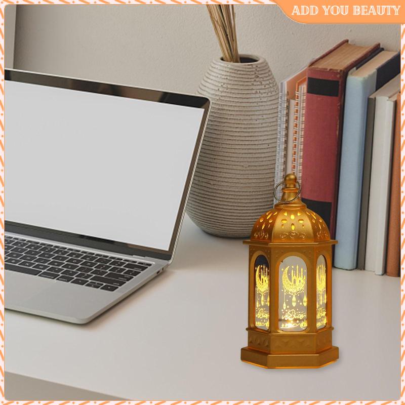 Eid Light, Eid Lantern Lights Square Ramadan Hanging Light, Element Lamp for Islamic Home Party Decoration Festival Lighting Decor Supplies
