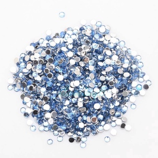 2000pcs 3mm 14 Facets Resin Rhinestone Gem Flat Back Crystal AB Beads DIY Decor 