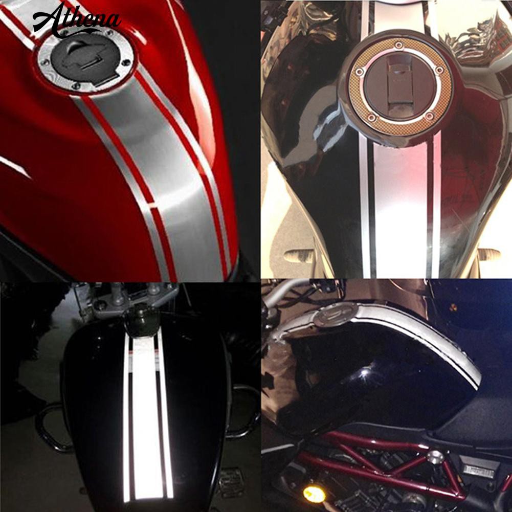 Cod 50cm Motorcycle Tank Stripe Pinstripe Decal Sticker Reflective Diy Decoration Shopee Philippines