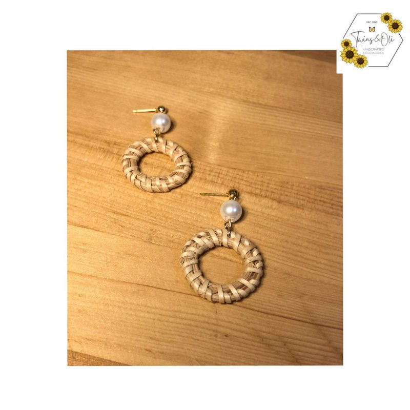 Rattan earringsHandmade Shopee Philippines