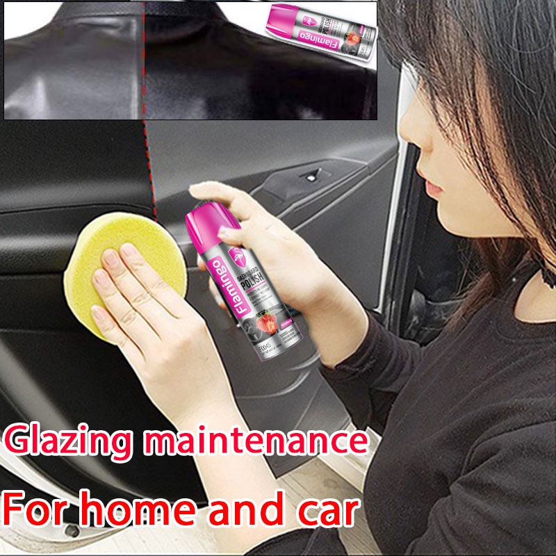 Car Leather Seat Cover Cleaner【lemon flavor450mL】 3 Minutes to Refresh