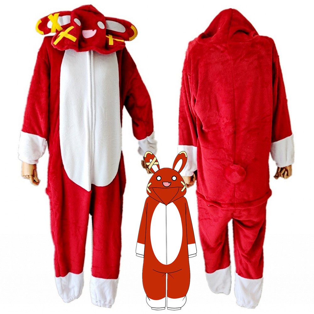 Game Genshin Impact Amber Rabbit Baron Bunny Cosplay Costume Kigurumi ...