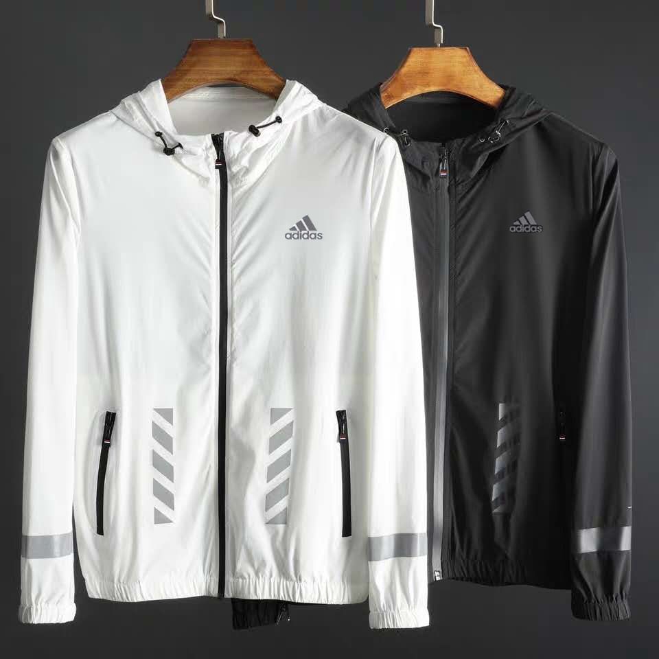 adidas leather jacket mens