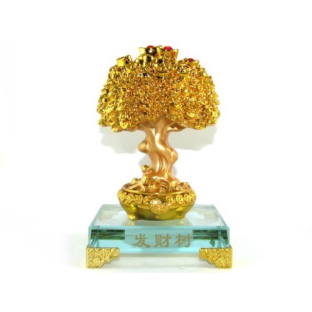 Super Sale! Feng Shui Golden Wealth tree Money Tree Gold | Shopee ...