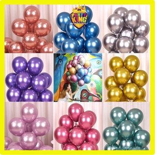(10pcs)SALE! 10”  Metallic latex  Balloons birthday decor Party decoration Highquality ball
