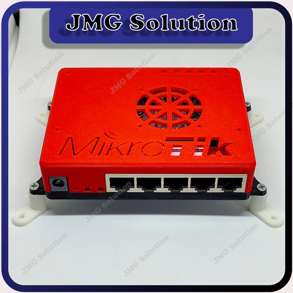 Mikrotik HEX RB750Gr3 Casing w/ Wall Mounting & Fan Attachment | Shopee ...