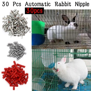 30 Pcs Automatic Rabbit Nipple Water Feeder Drinker For Pet Rabbit Bunny Rodents Rabbit Drinking
