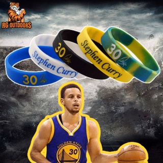 NBA Baller Band Warriors Basketball Star Stephen Curry New Logo Signature Sports Wristband Silicone