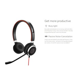 Jabra Evolve 40 MS Stereo USB Or 3.5mm Headset | Shopee Philippines