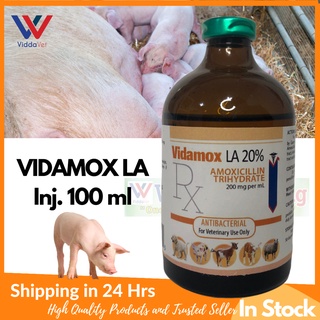 Vidamox LA 20% 100ml Inj. for animals pets livestock pig cattle sheep goat