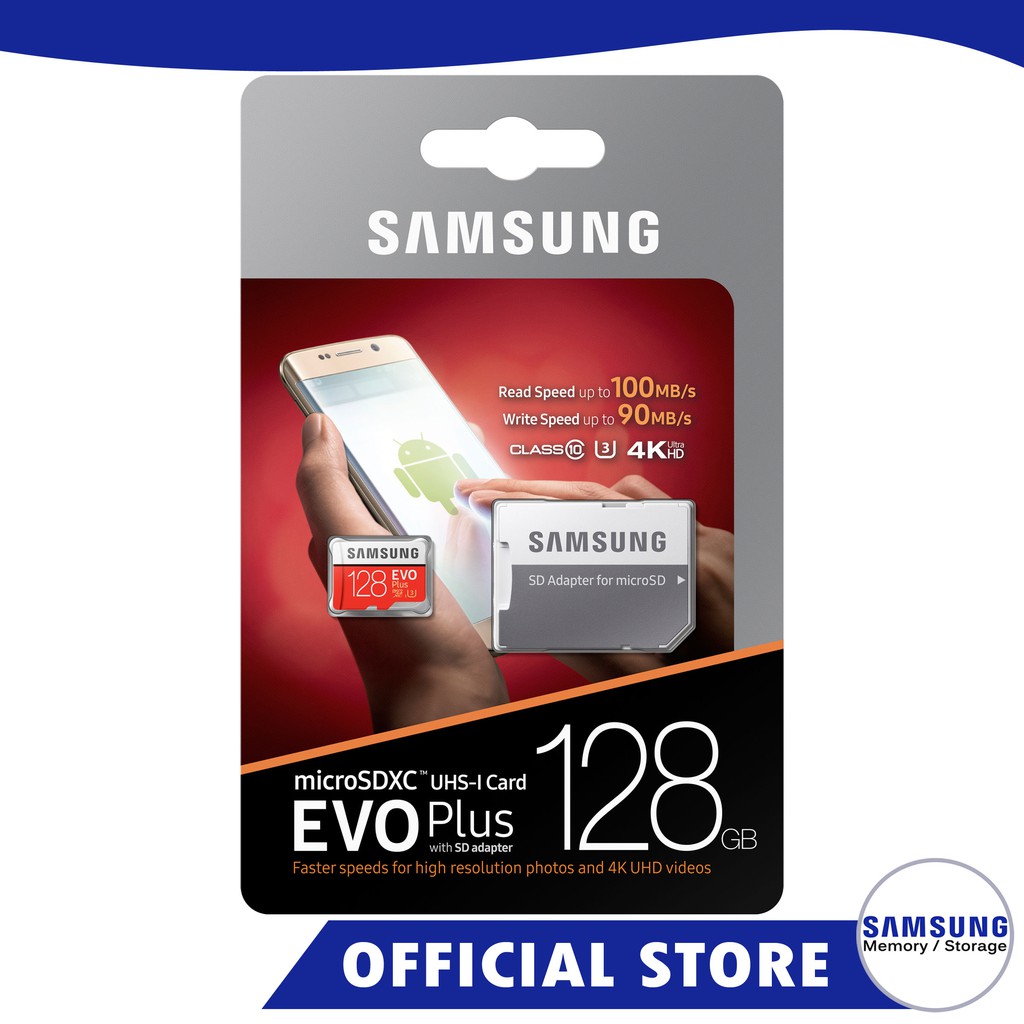 Samsung Evo Plus 128GB Micro SD Class 10 UHS-I w/ SD Adapter | Shopee Philippines