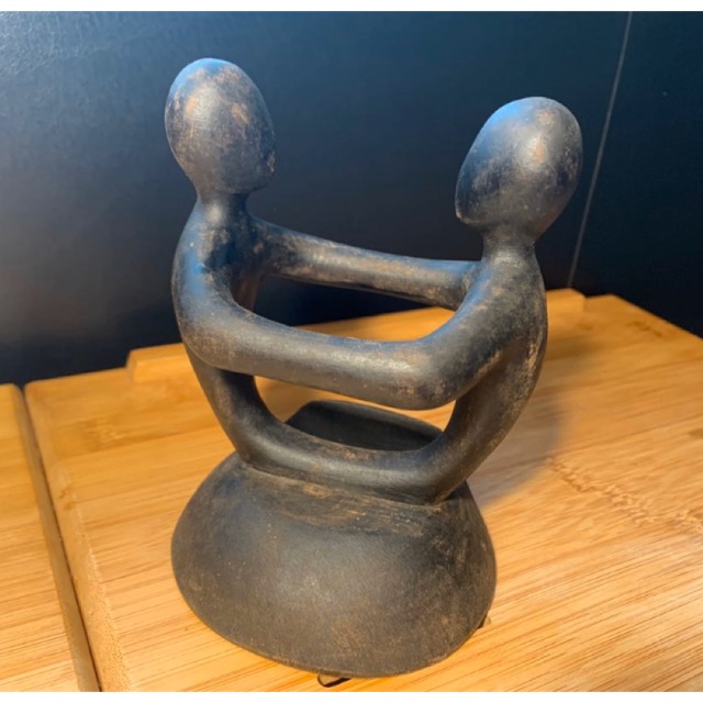 Wooden Couple Embace Decor Shopee Philippines