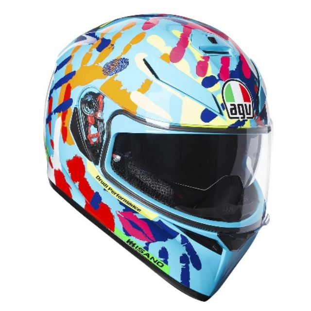 agv k3 hands SV Helmet, Matte Black / L Shell in HIR Agv K3 Misano 2014 Rossi
