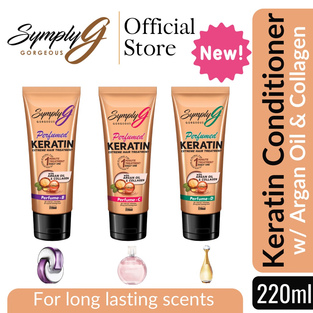 SymplyG Perfumed Keratin Conditioner w/ Argan Oil and Collagen 220 ml
