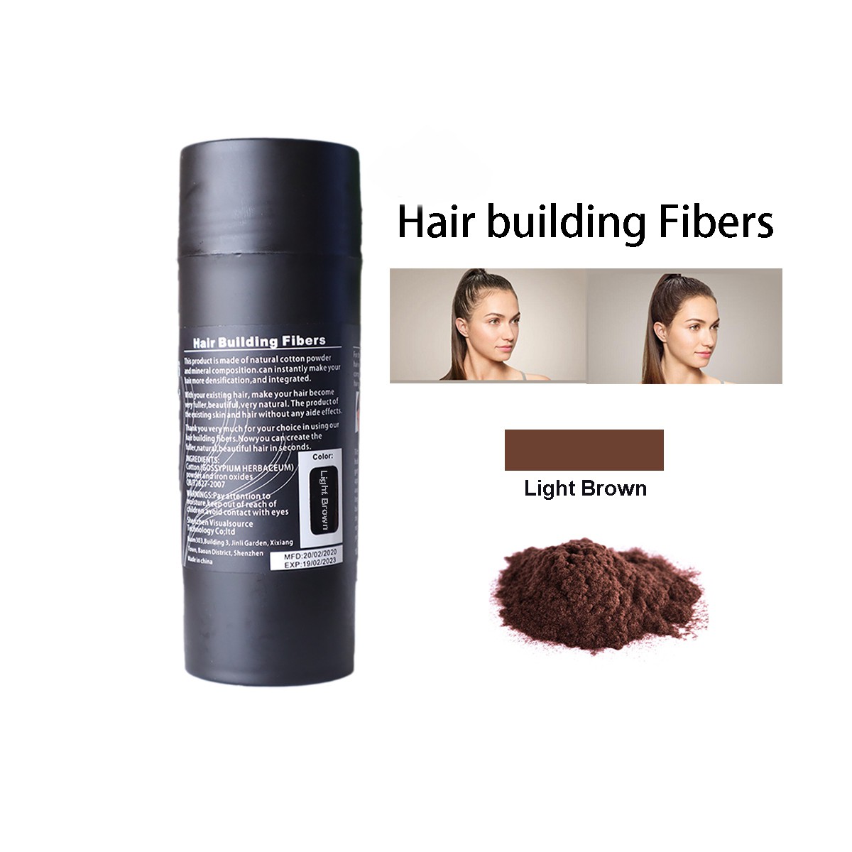 Hair Fibers Spray Hair Building Fibers Loss Powders Light Brown Shopee Philippines