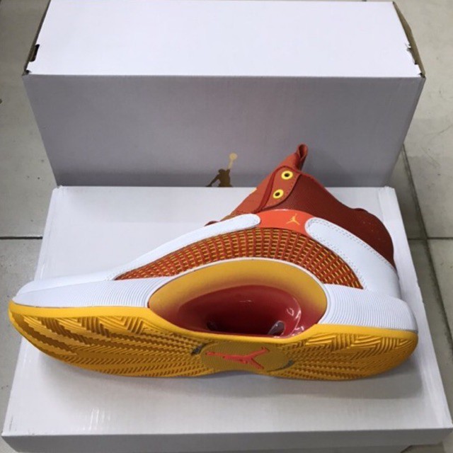 jordan 35 gold white orange
