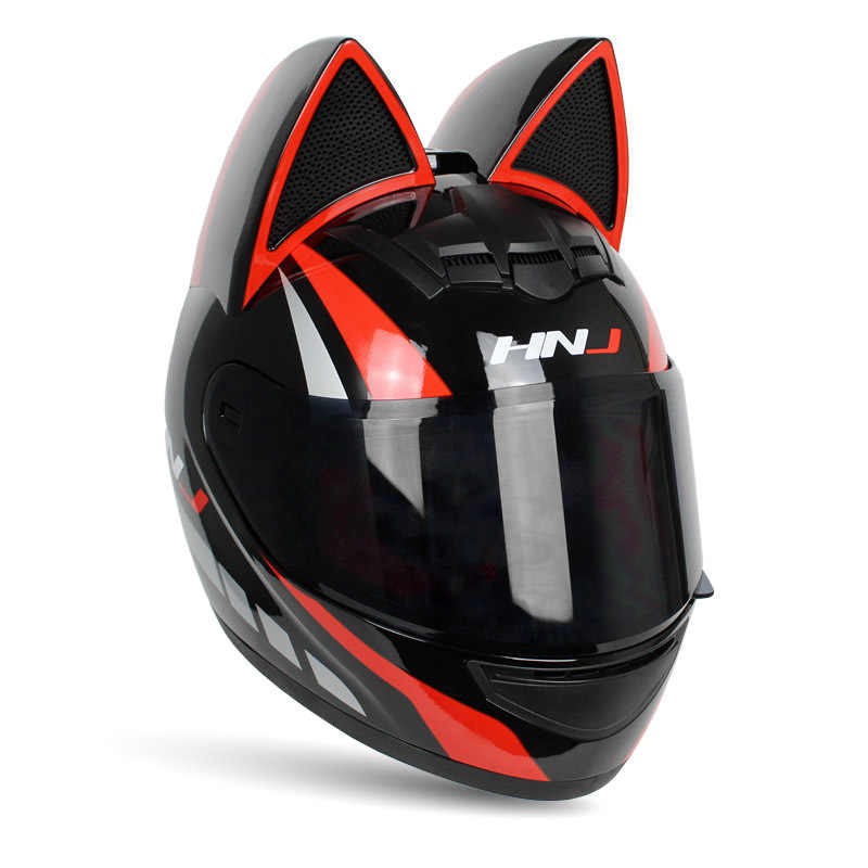 HNJ Cat Helmets 902 Full Face Smoke Visor Motorcycle Helmet Meets BPS ...