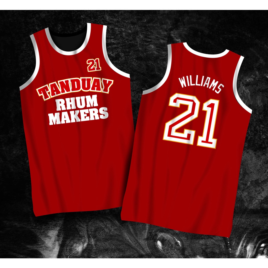 PBA RETRO JERSEY 1986 Tanduay Rhum Makers Rob 21 Full Sublimation