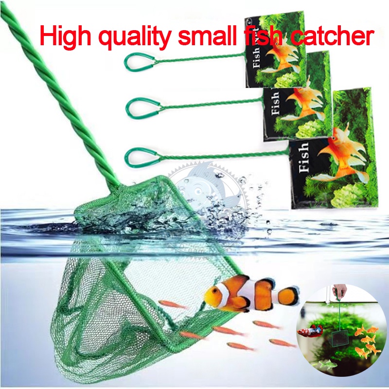 Portable Aquarium Fish Shrimp Quick Catch Net Mesh Fishnet Long Handle ...