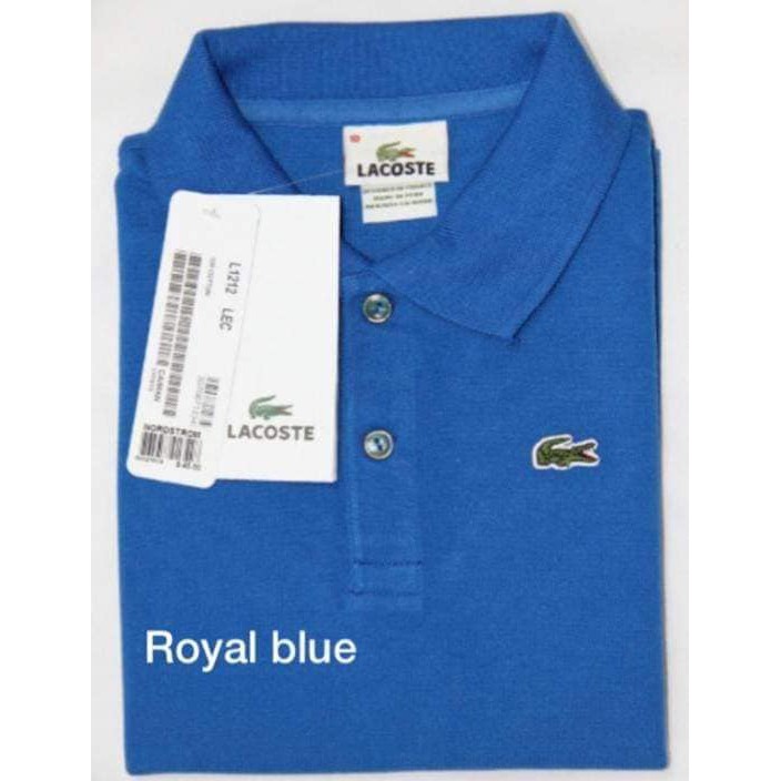 lacoste royal blue polo