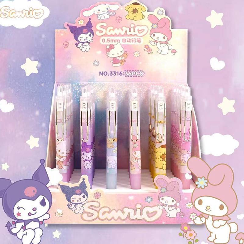 6Pcs Sanrio mymelody Kuromi Cinnamoroll LittleTwinStars Pompom Purin ...