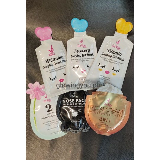 iwhite korea whitening sleeping cream mask 6ml Shopee Philippines