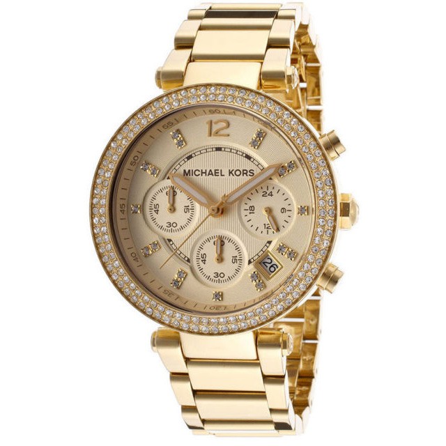 Michael Kors MK5354 Gold-Toned Chronograph women's MK watch | Shopee  Philippines