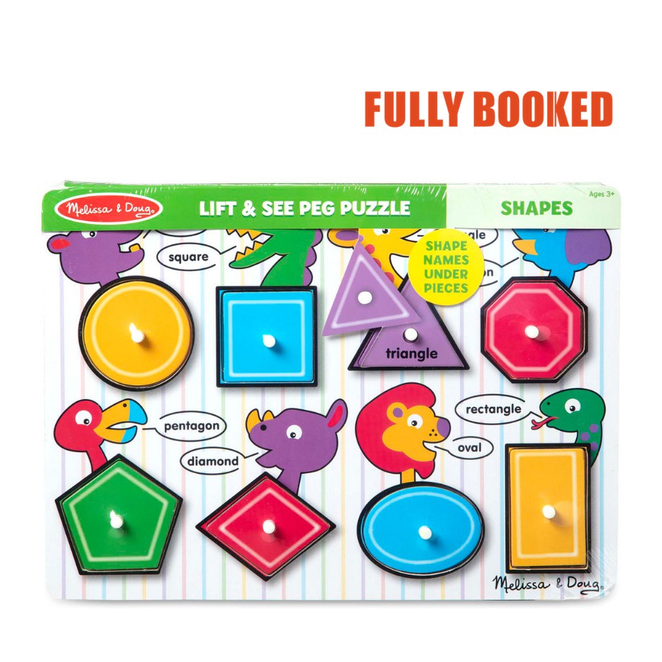 Melissa & Doug Shapes Peg (Puzzle) Shopee Philippines