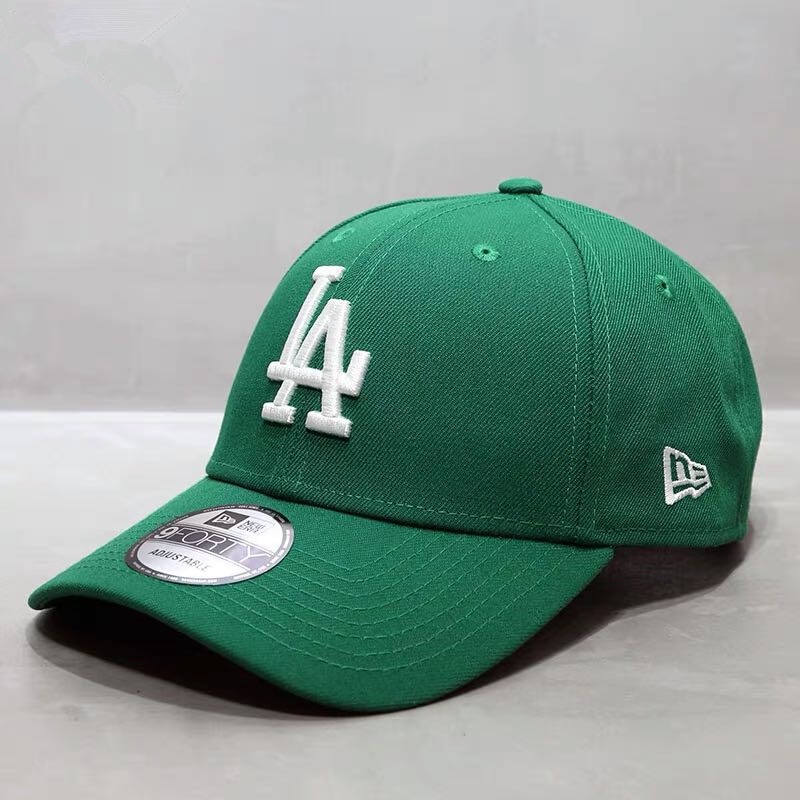 Hat Women's MLB Baseball Cap Curved Brim Male Yankee Hard Top Large Standard NY Sunshade Green EO4U